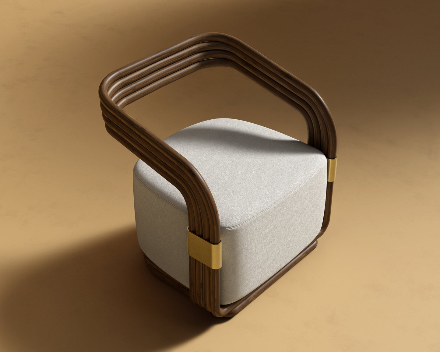JL Curva Lounge Chair - Modern Felt - Alesund