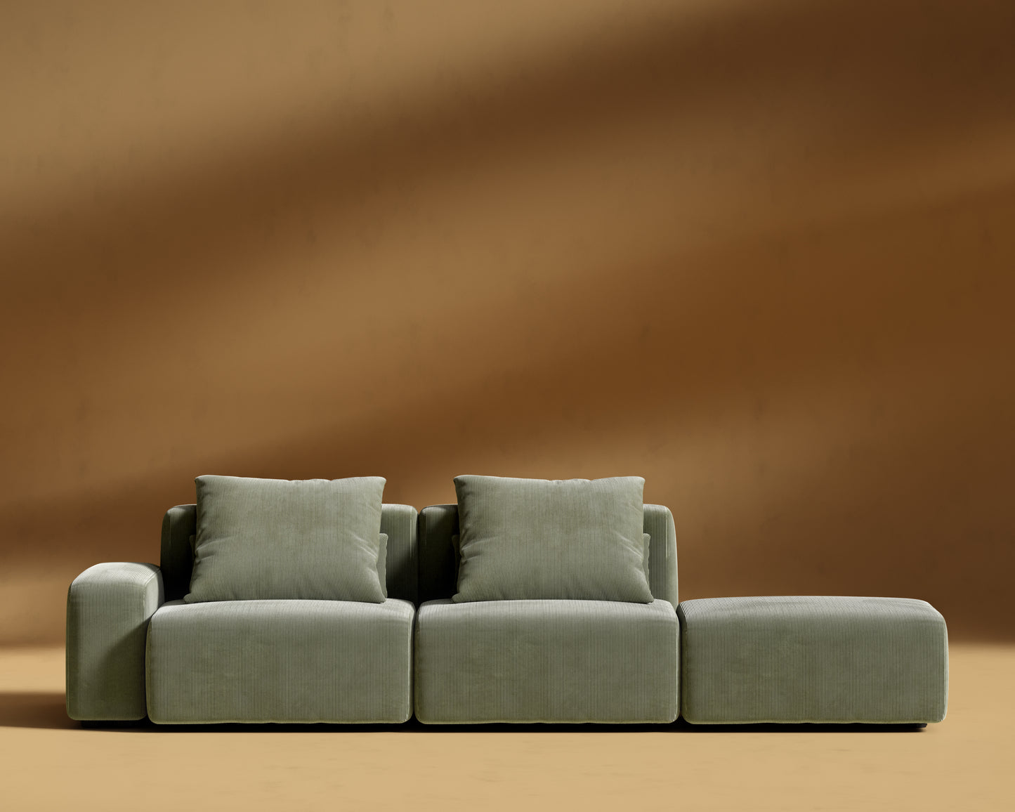 Kaye_Open_End_Sofa-L_Corduroy_Velvet_Evergreen