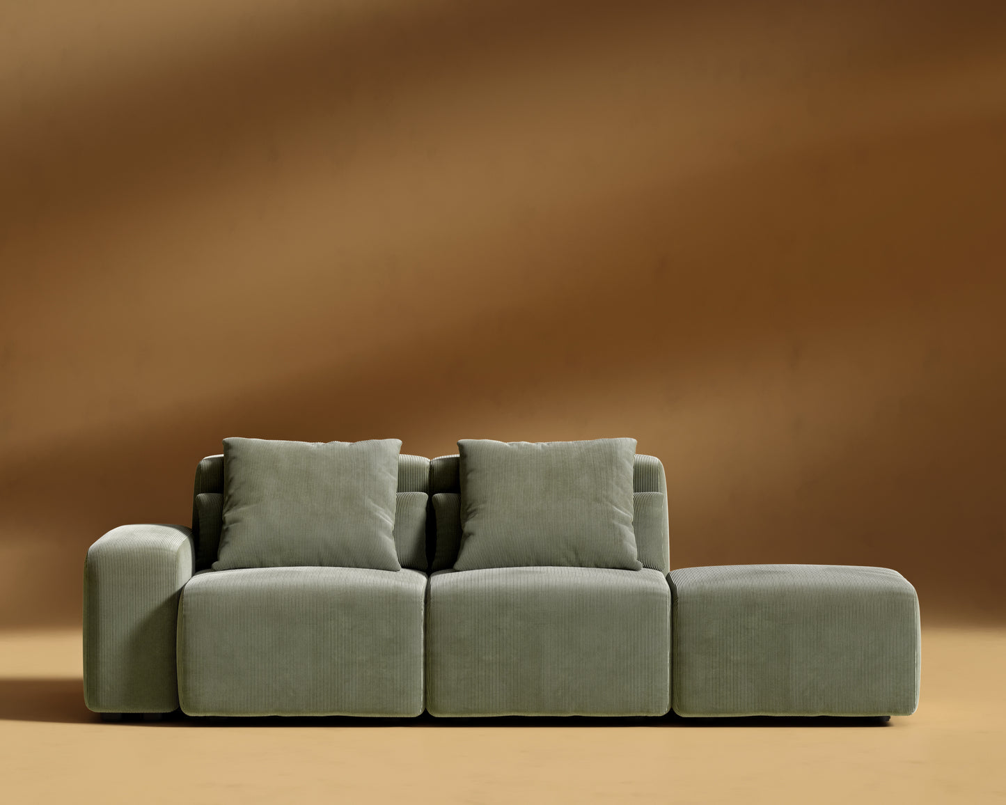 Kaye_Open_End_Sofa-S_Corduroy_Velvet_Evergreen