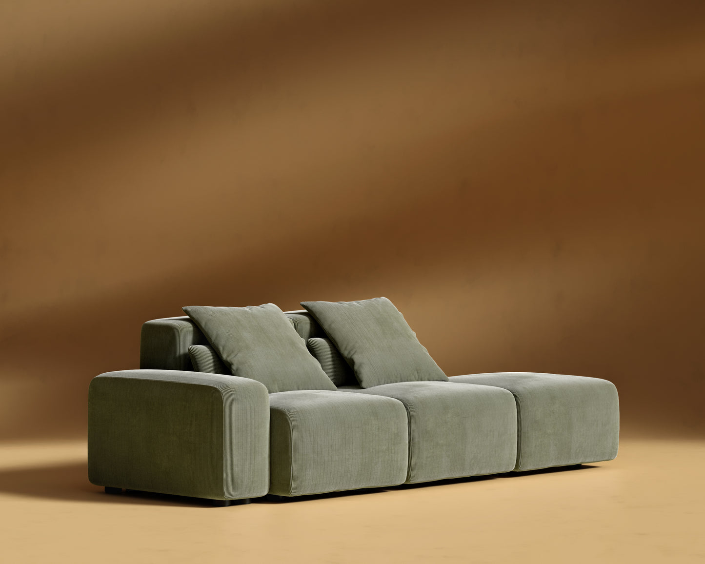 Kaye_Open_End_Sofa-S_Corduroy_Velvet_Evergreen