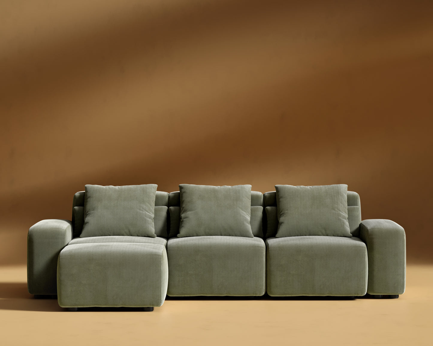 Kaye_Sectional_Sofa-S_Corduroy_Velvet_Evergreen