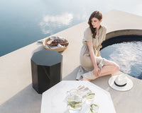 Leia Outdoor Coffee Table and Side table