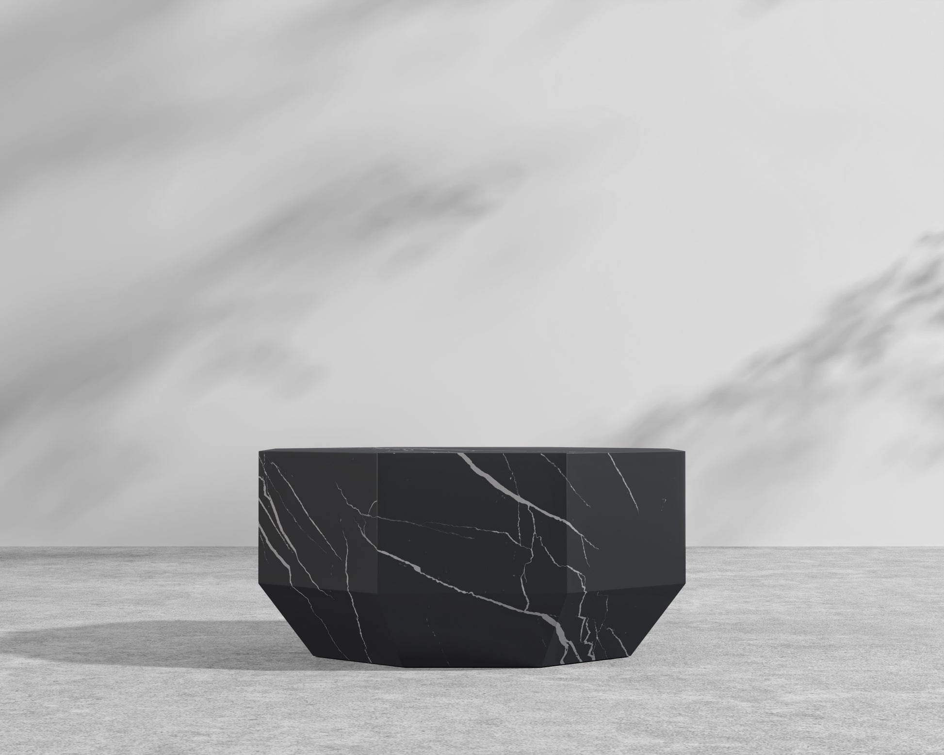 Leia Outdoor Coffee Table – Black Pietra Ceramic