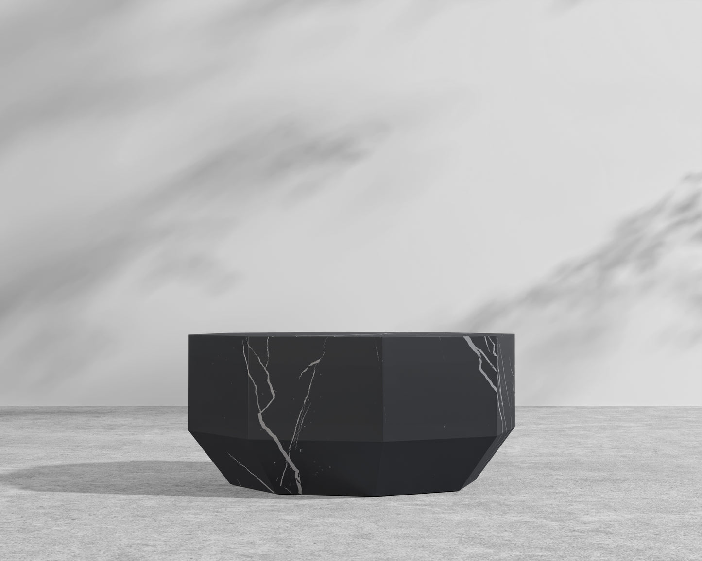 Leia Outdoor Coffee Table – Black Pietra Ceramic