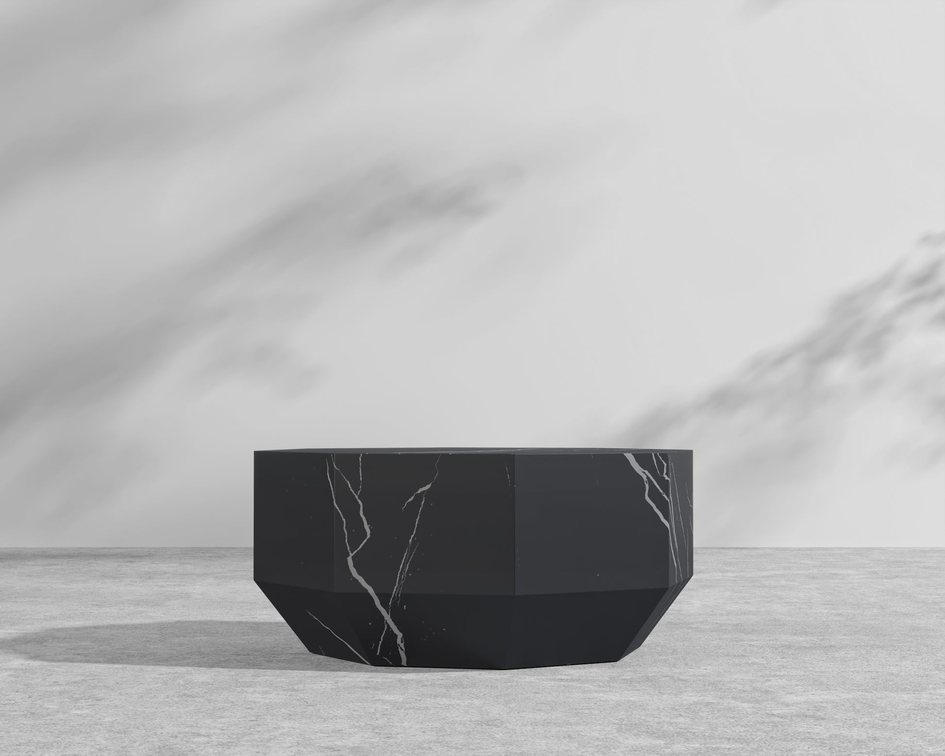 Leia Outdoor Coffee Table – Black Pietra Ceramic