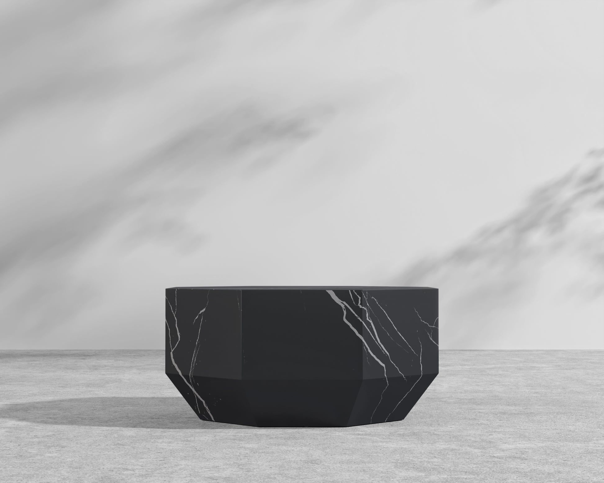 Leia Outdoor Coffee Table – Black Pietra Ceramic