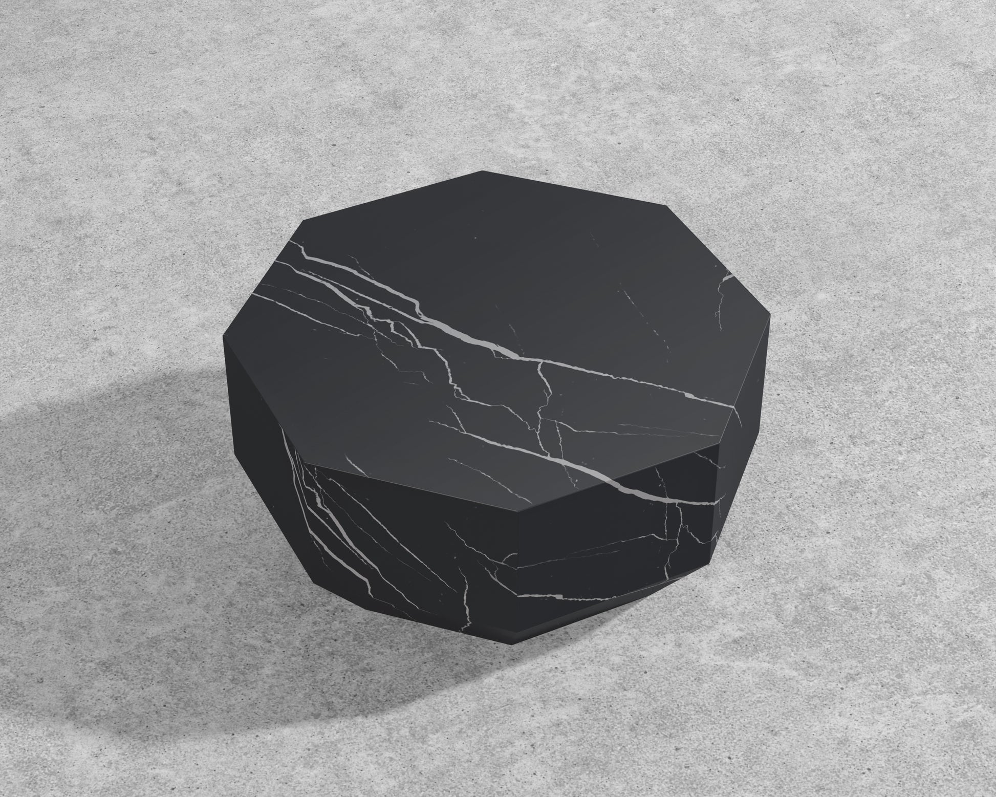 Leia Outdoor Coffee Table – Black Pietra Ceramic