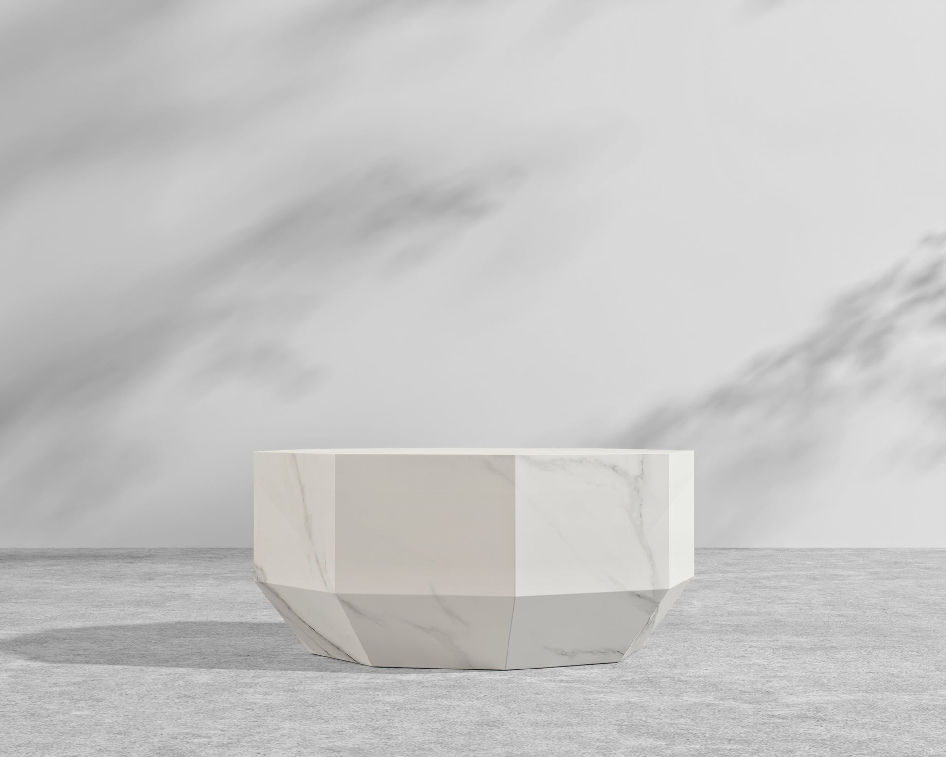 Leia Outdoor Coffee Table – White Ceramic