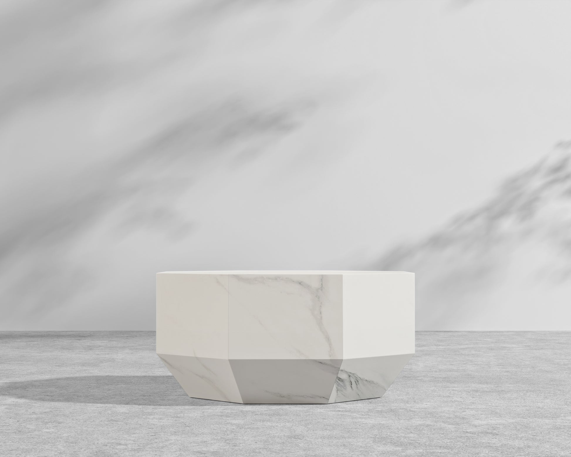 Leia Outdoor Coffee Table – White Ceramic