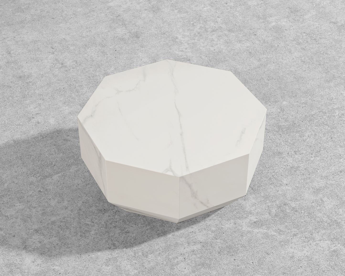 Leia Outdoor Coffee Table – White Ceramic