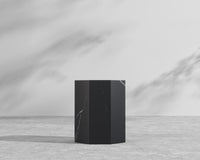 Leia Outdoor Side Table – Black Pietra Ceramic