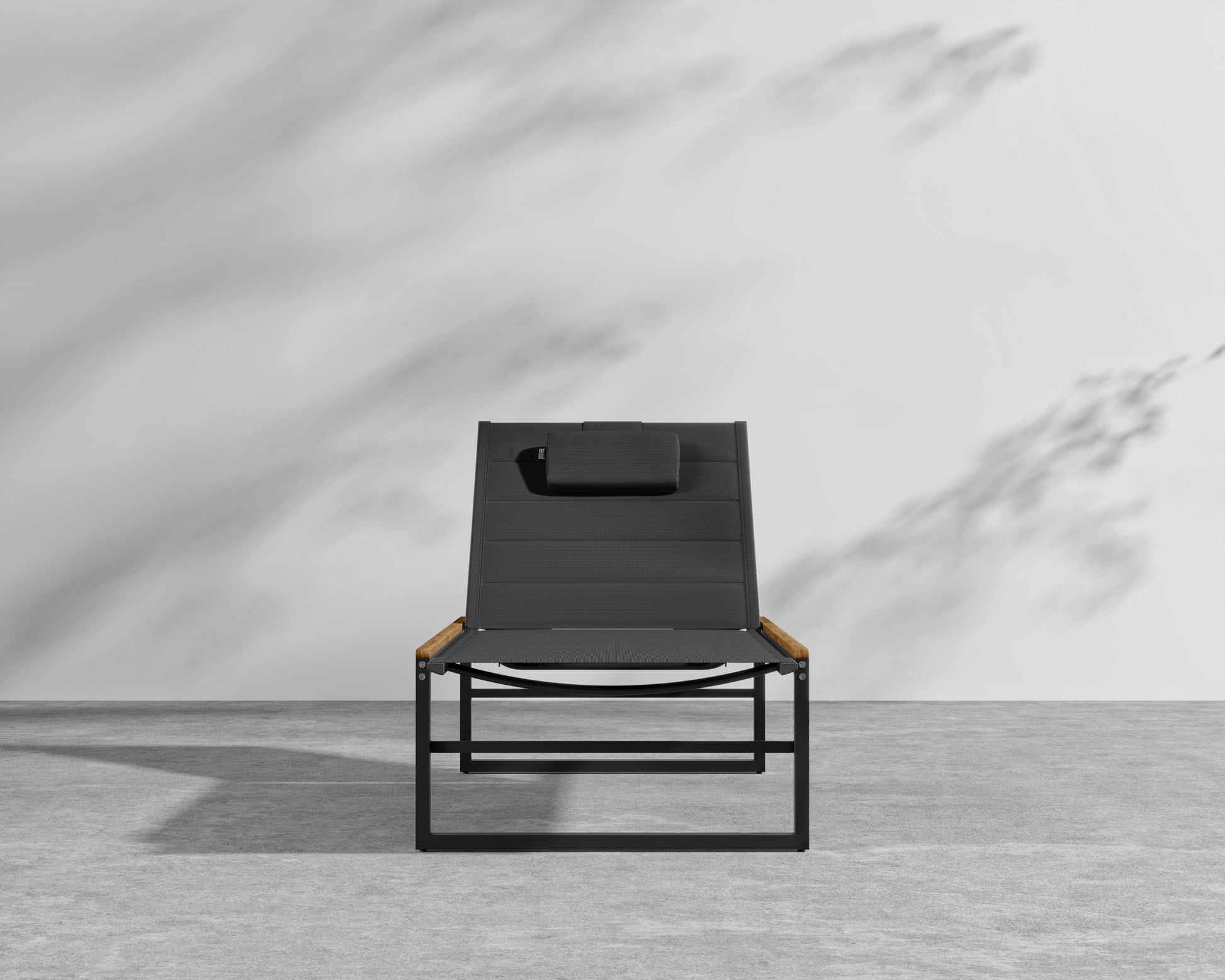 Linnea Outdoor Lounger - Black