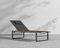 Linnea Outdoor Lounger - Black