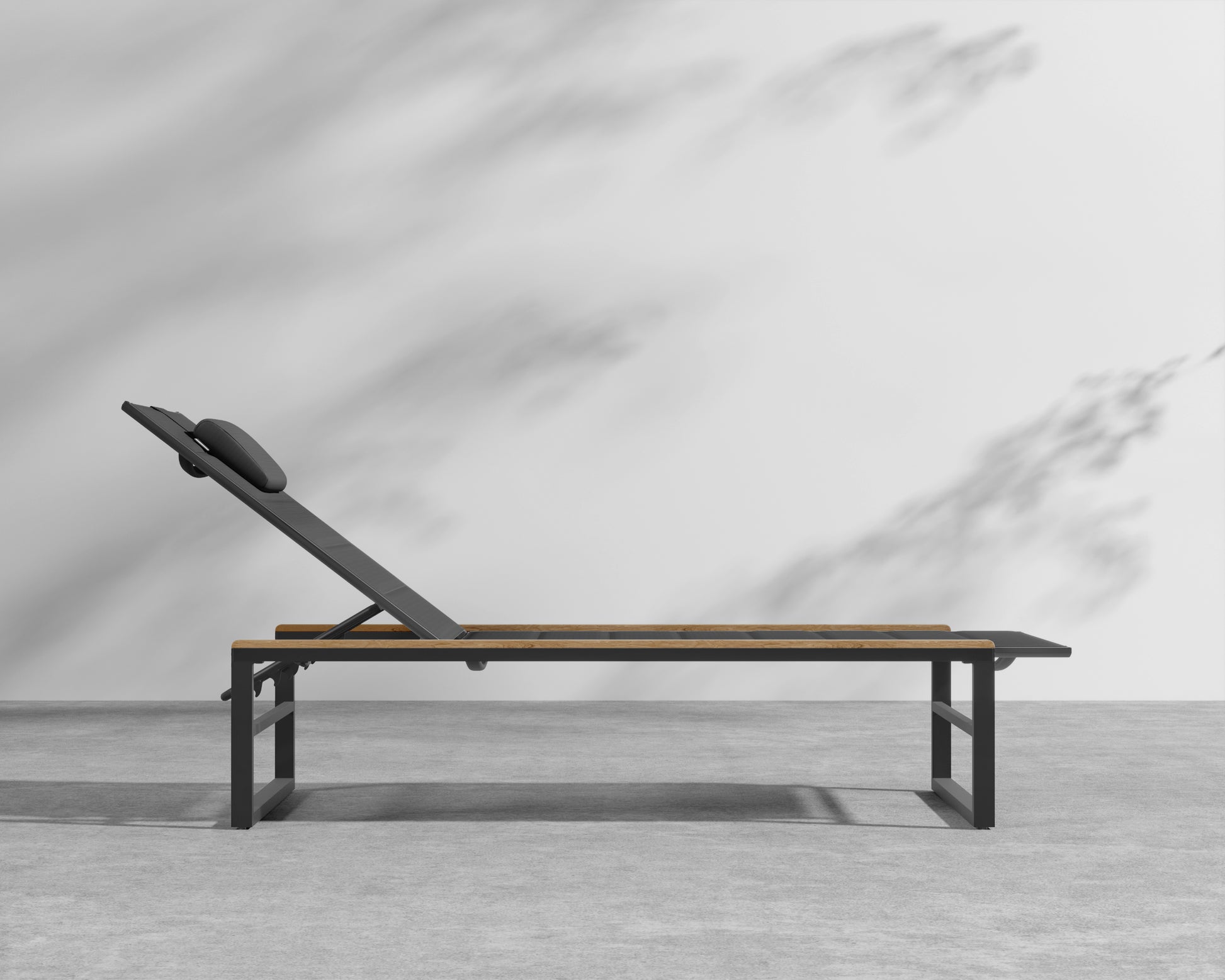 Linnea Outdoor Lounger - Black