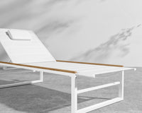 Linnea Outdoor Lounger - White