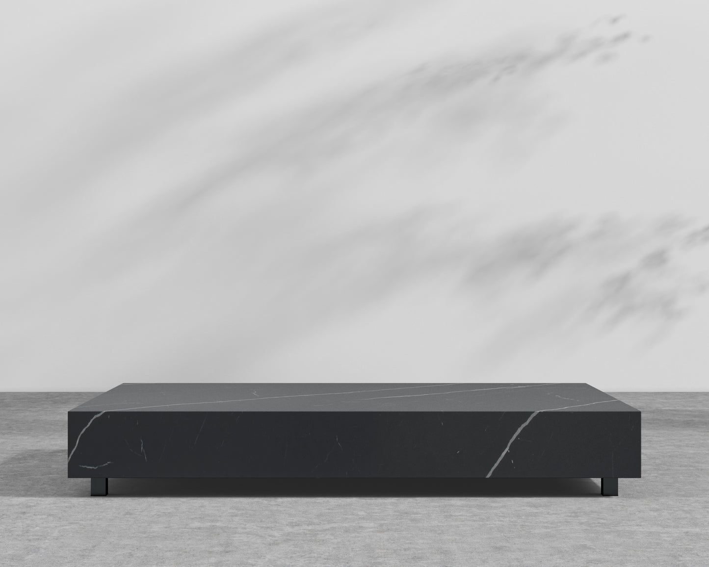 Liza Outdoor Coffee Table - Black Pietra Ceramic - 40 x 60