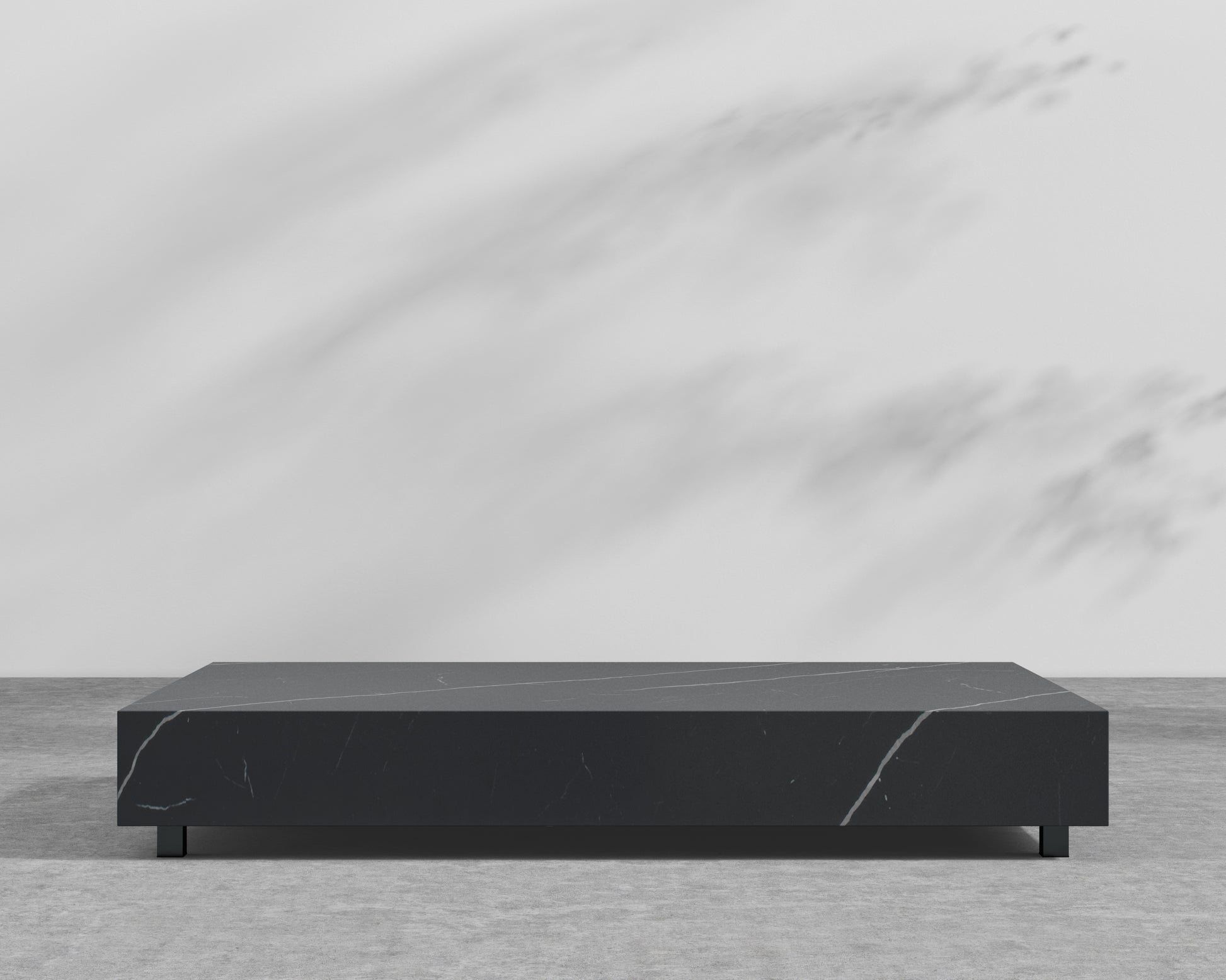 Liza Outdoor Coffee Table - Black Pietra Ceramic - 40 x 60