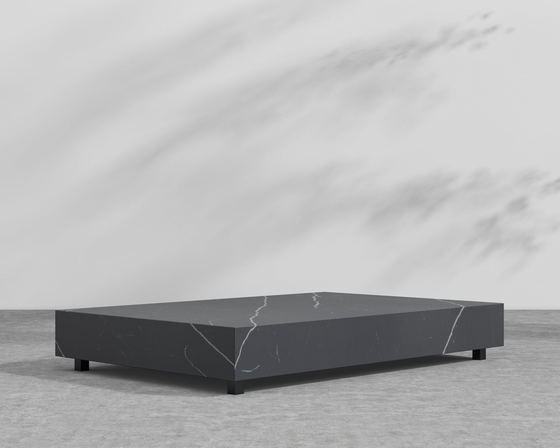 Liza Outdoor Coffee Table - Black Pietra Ceramic - 40 x 60