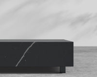Liza Outdoor Coffee Table - Black Pietra Ceramic - 40 x 60