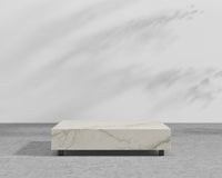 Liza Outdoor Coffee Table - White Ceramic - 40 x 40