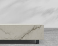 Liza Outdoor Coffee Table - White Ceramic - 40 x 40