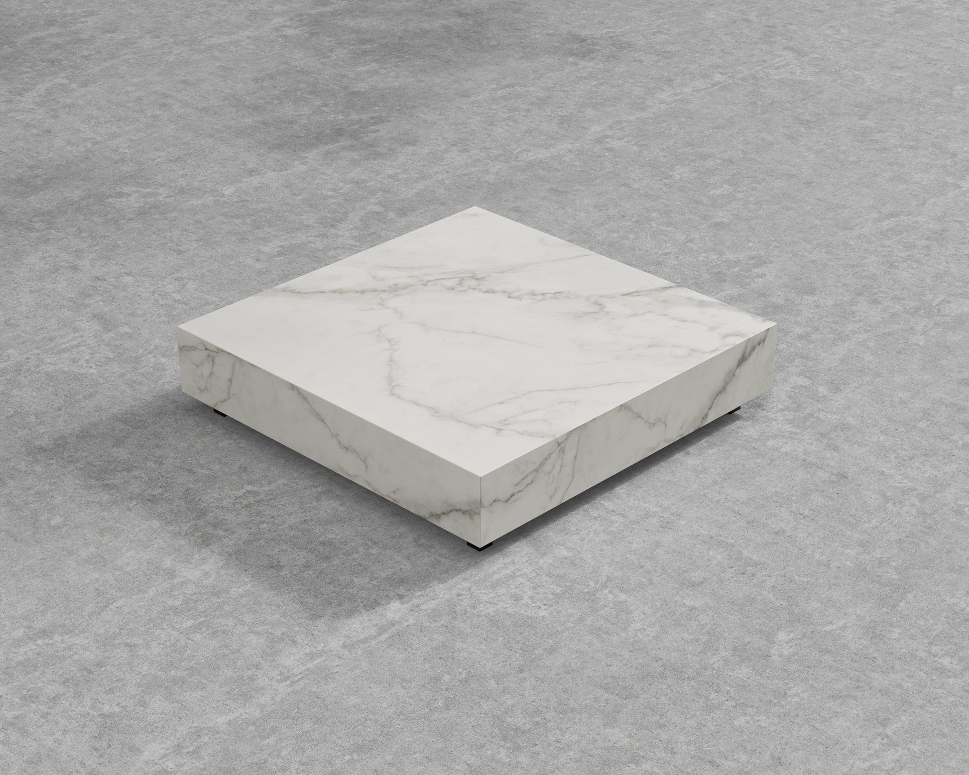 Liza Outdoor Coffee Table - White Ceramic - 40 x 40