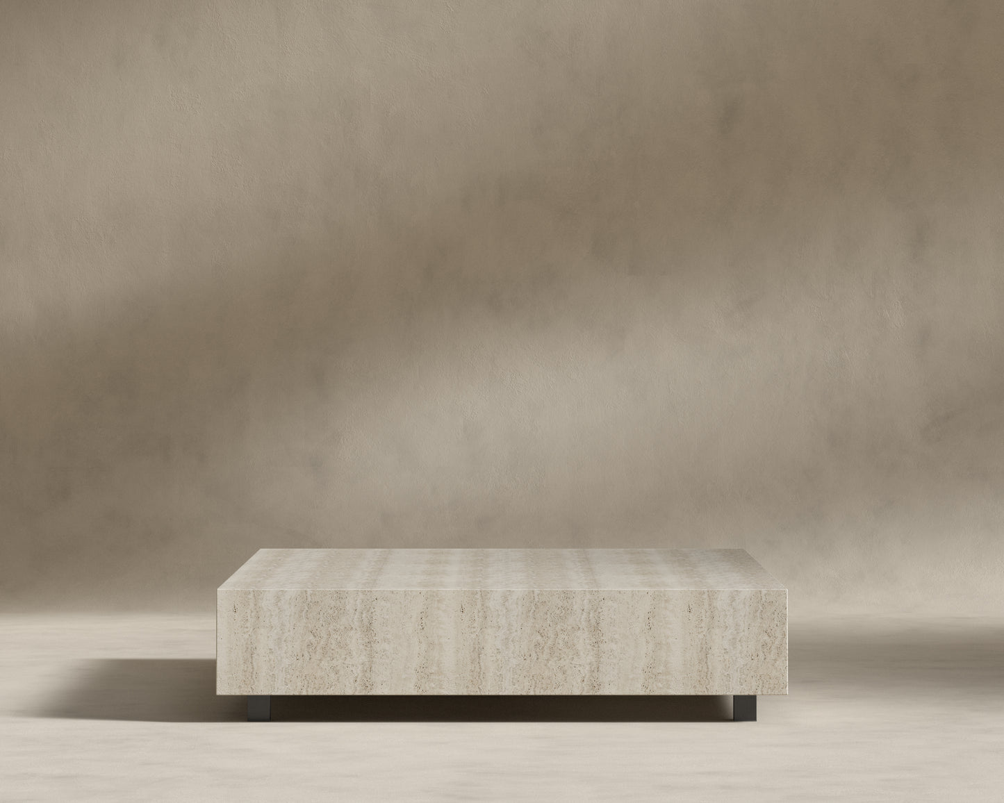 Liza Coffee Table - Large - White Travertine