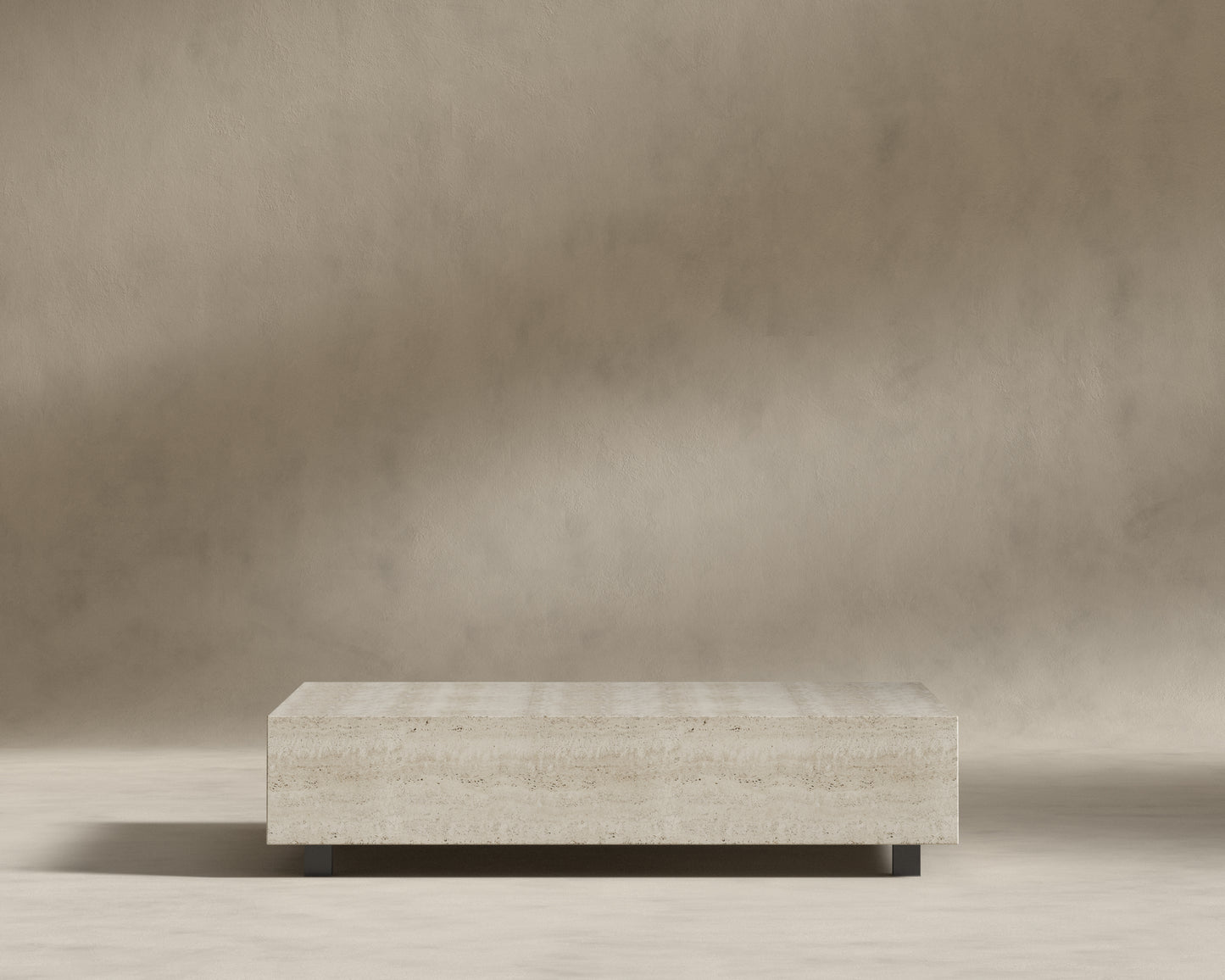 Liza Coffee Table - Small - White Travertine