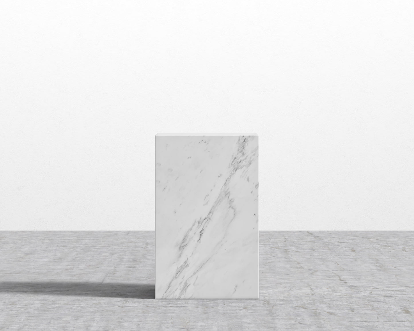 Liza Side Table - White Carrara Marble
