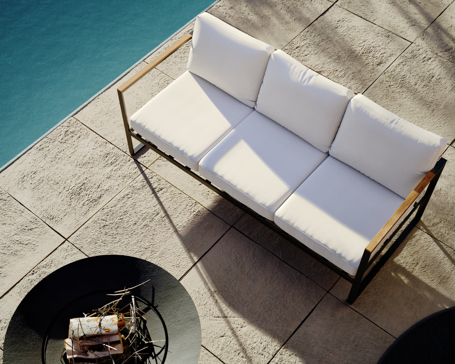Louis Armchair and Louis Sofa Scene Render