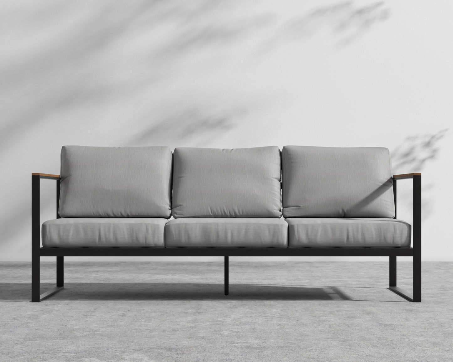 Louis Outdoor Sofa - Encino - Black Frame