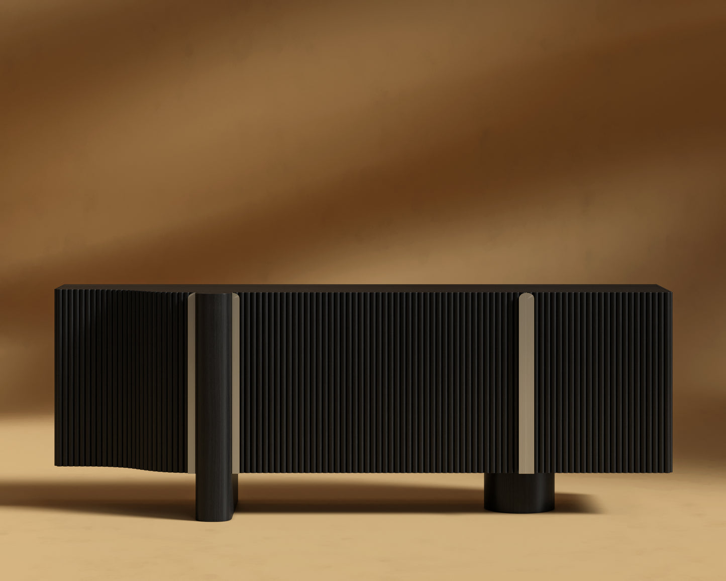 Magnus Entry Way Console - Black Oak