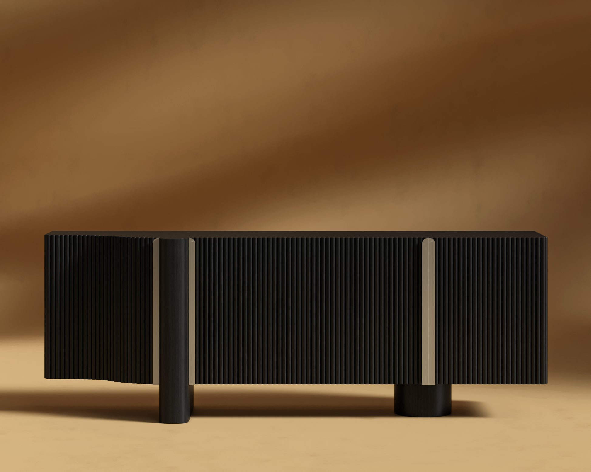 Magnus Entry Way Console - Black Oak