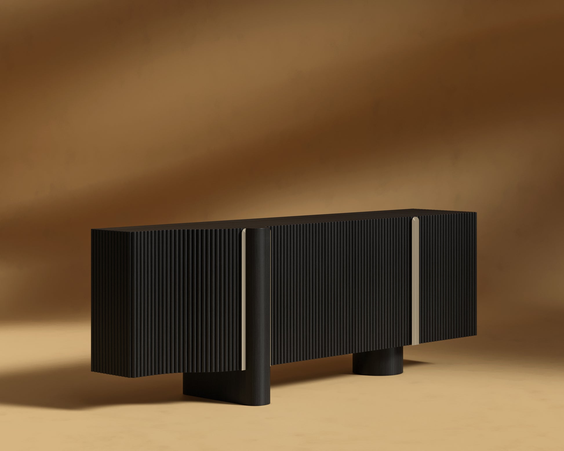 Magnus Entry Way Console - Black Oak