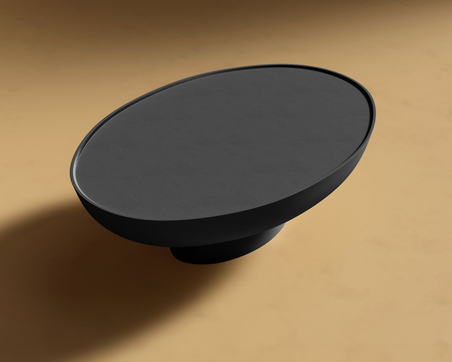 Maria Coffee Table - Olympia Wax Concrete - Black