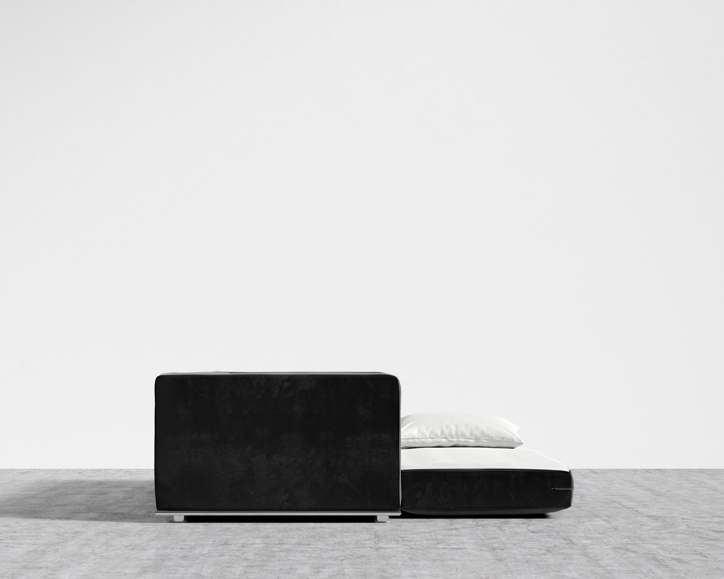 Milo Sleeper Sofa 88 - Plush Velvet - Black