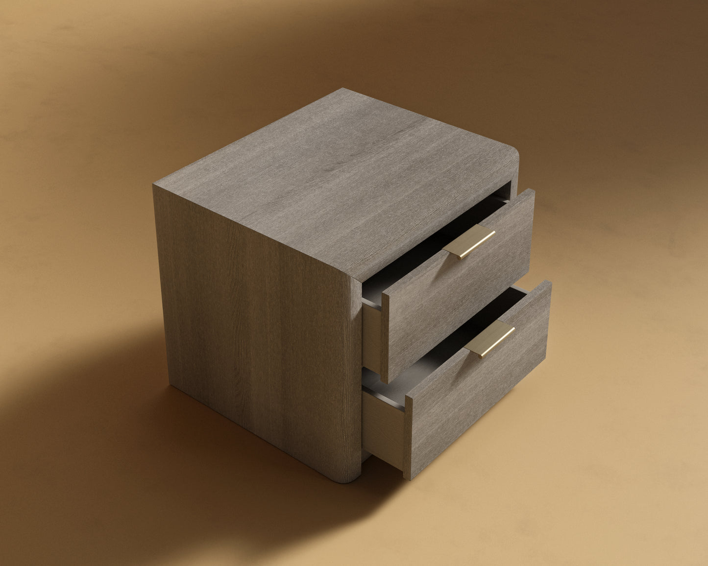 Nerva Nightstand - Grey Oak