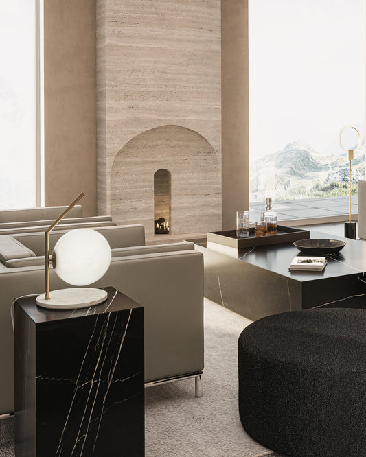 Liza Side Table - Marble