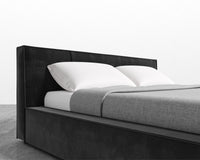 Porter Bed - Plush Velvet - Black 2022