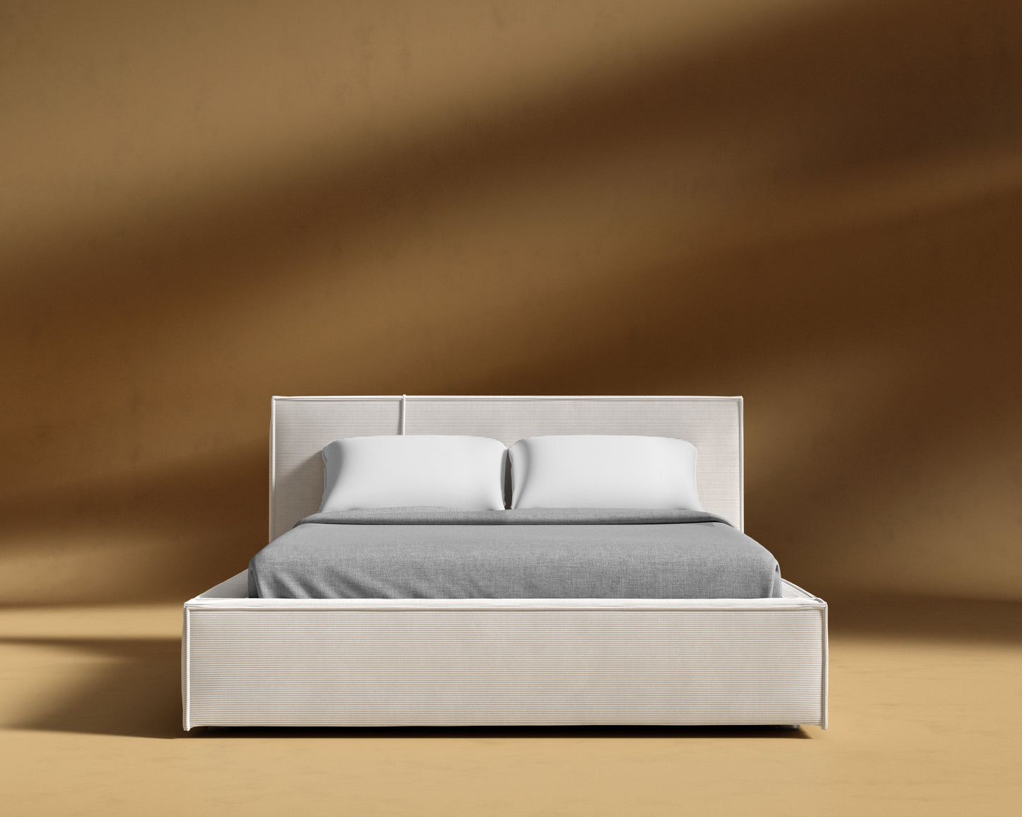 Porter Bed - Corduroy Velvet - Clay