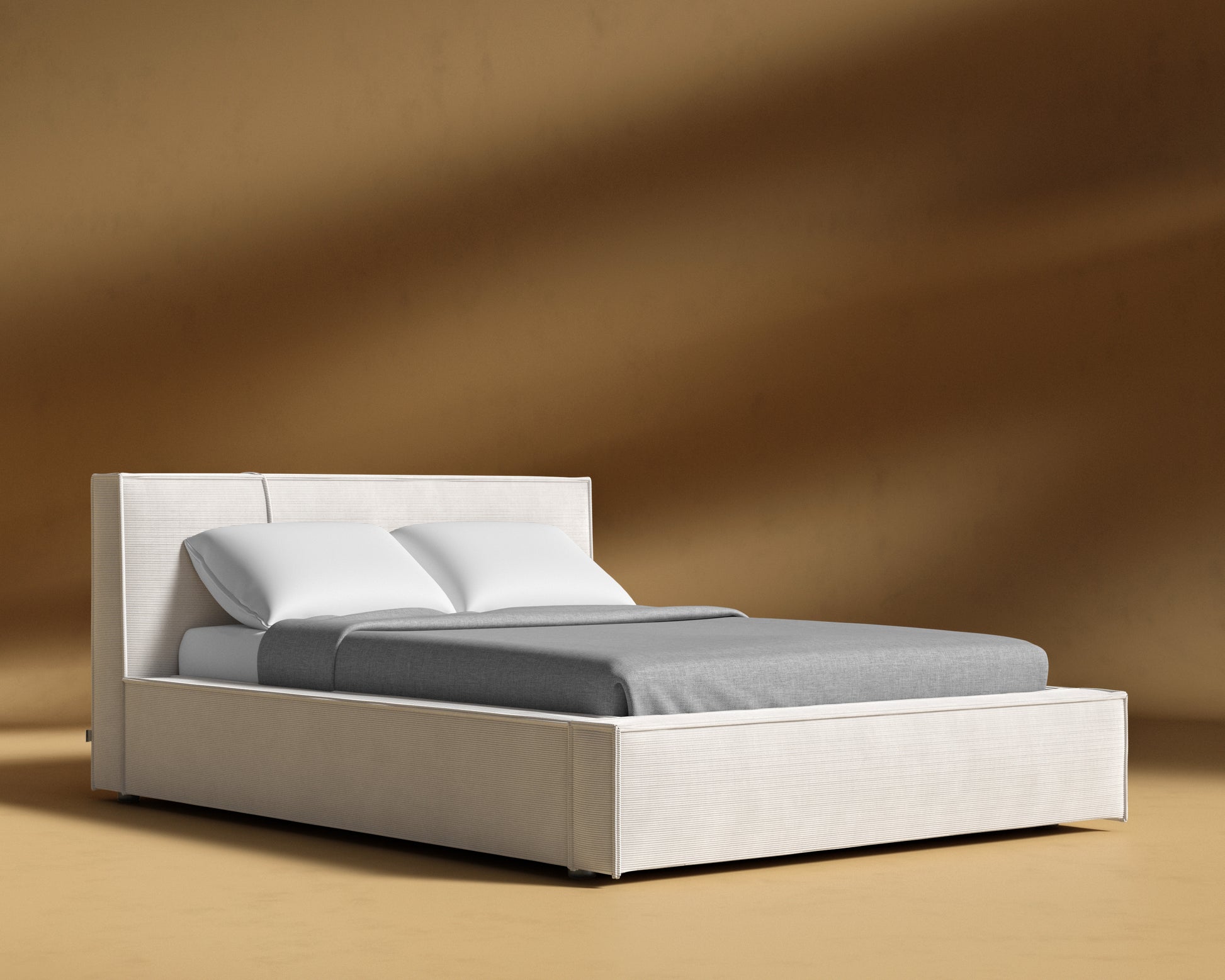 Porter Bed - Corduroy Velvet - Clay