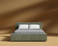 Porter Bed - Corduroy Velvet - Evergreen