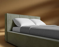 Porter Bed - Corduroy Velvet - Evergreen