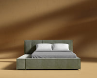 Porter Bed - Corduroy Velvet - Evergreen
