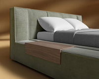 Porter Bed - Corduroy Velvet - Evergreen