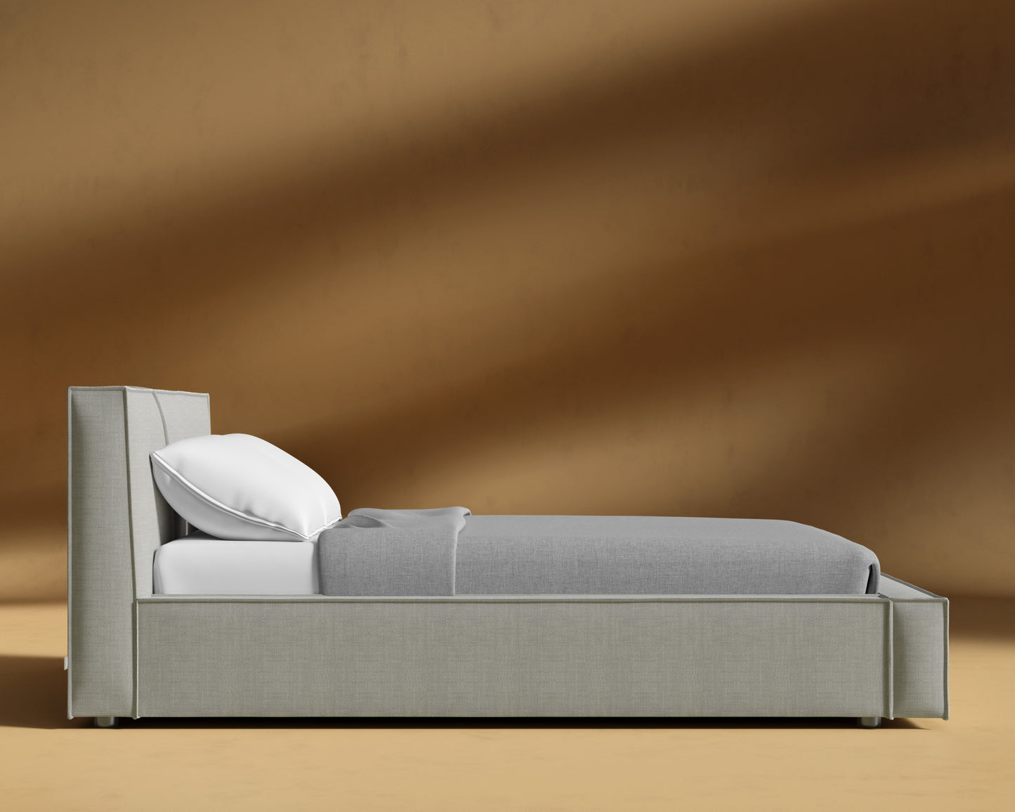 Porter Bed - Performance Linen - Dove