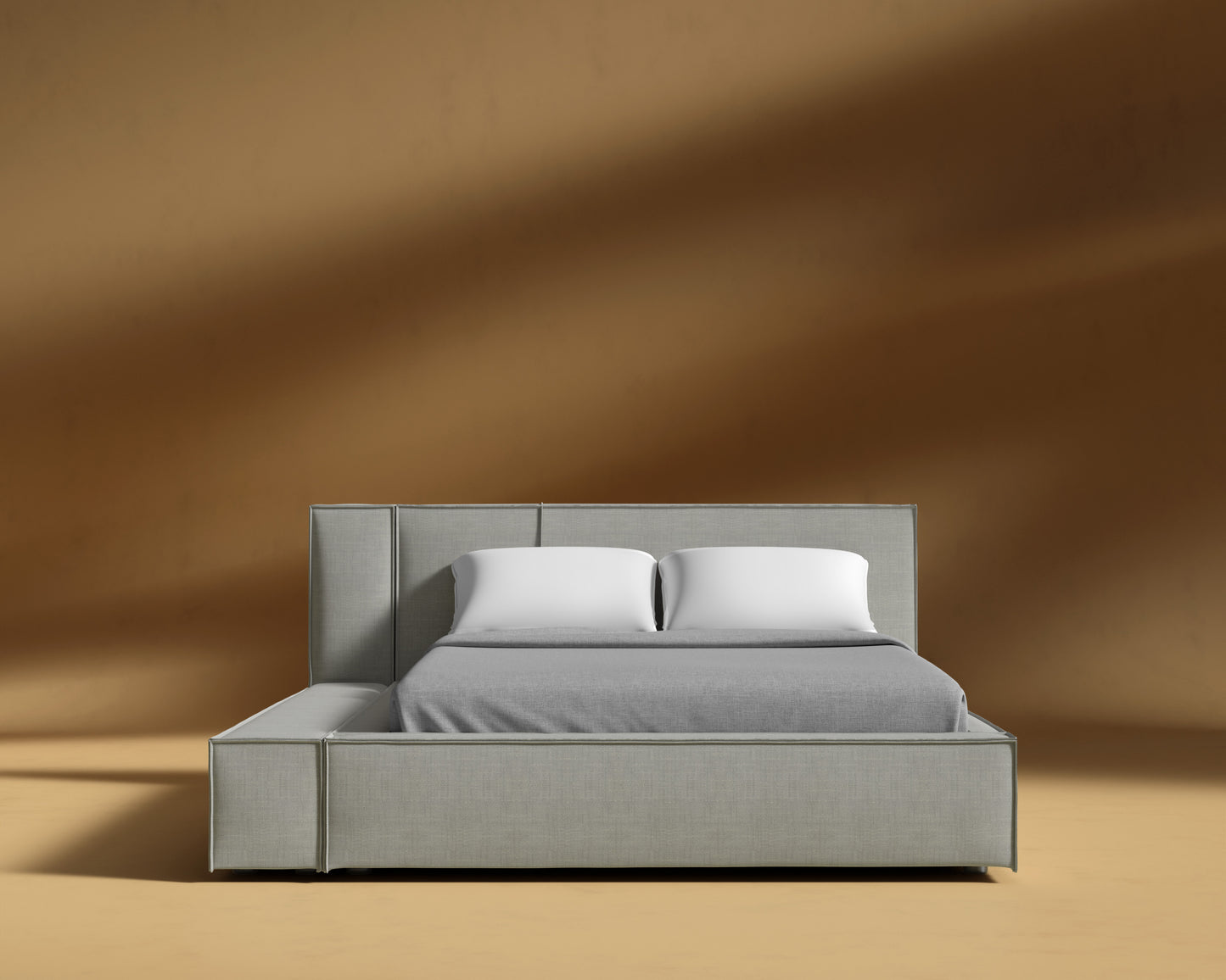 Porter Bed - Performance Linen - Dove