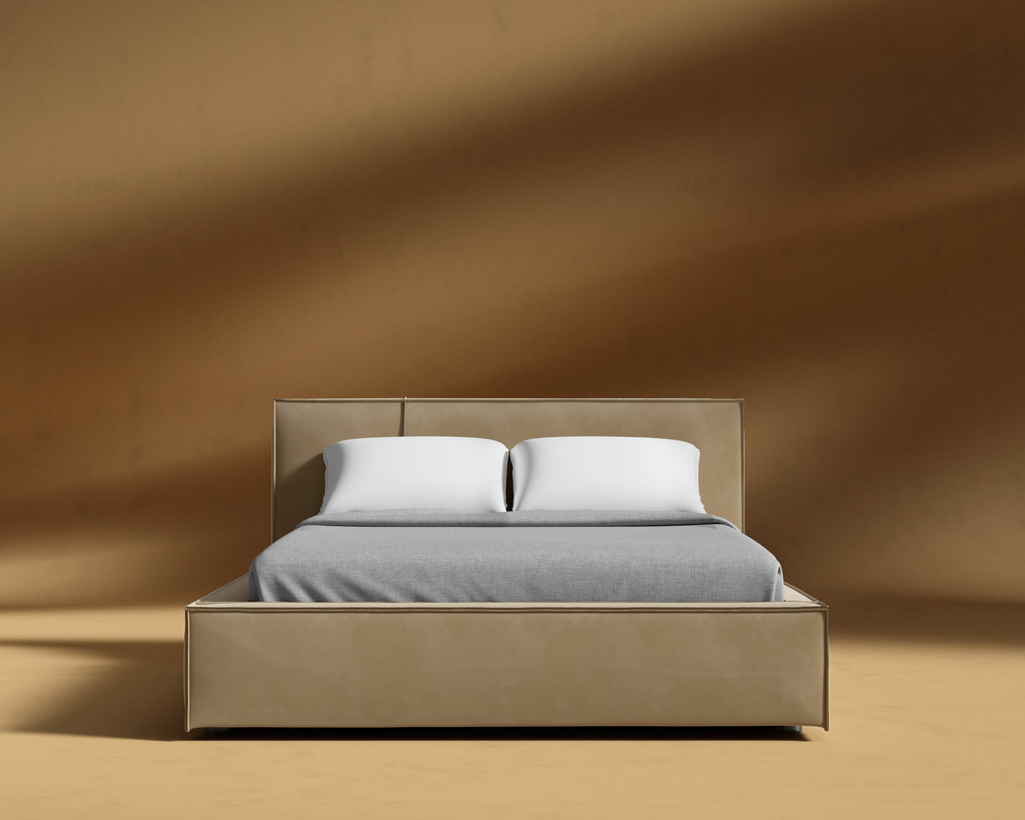 Porter Bed - Plush Velvet - Dune