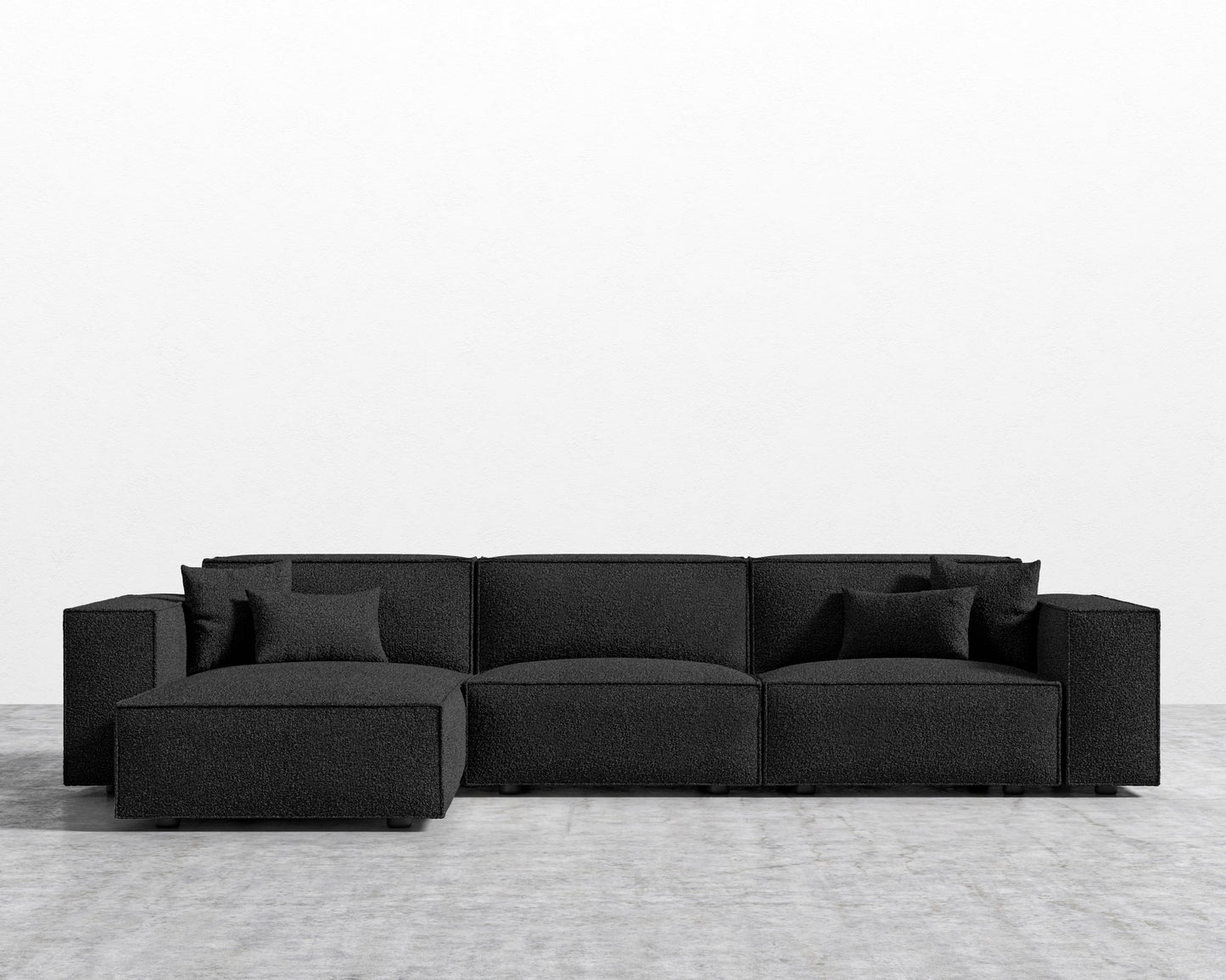 Porter Sectional - Chatou Boucle - Caviar