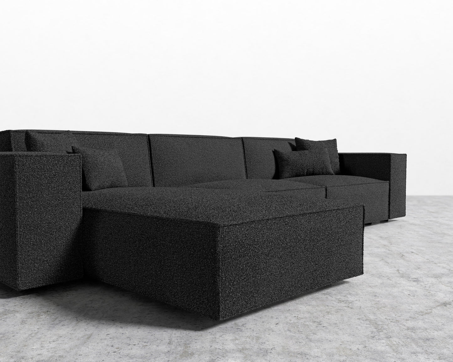 Porter Sectional - Chatou Boucle - Caviar